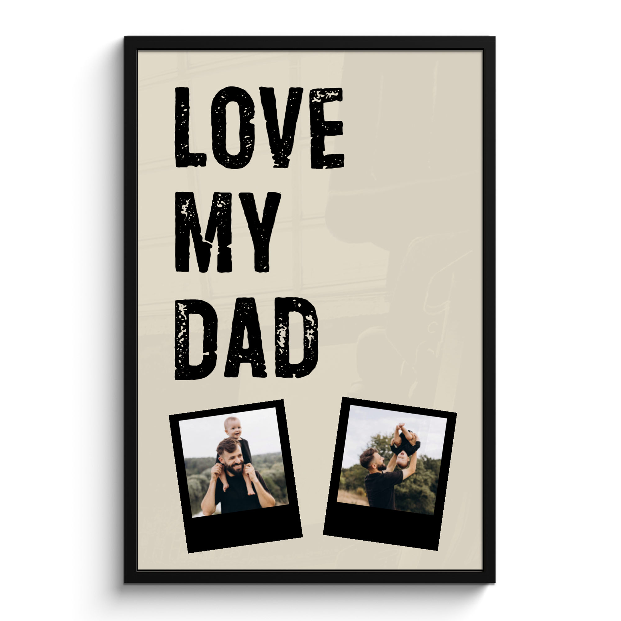 Cadre photo - Love dad 2 polaroids