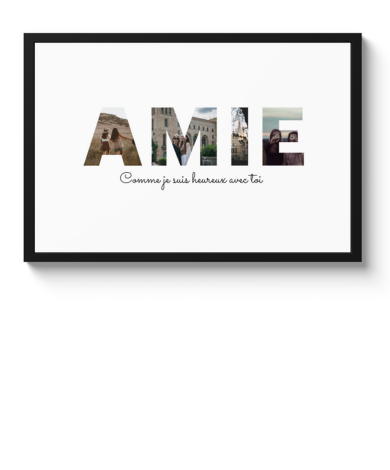 Affiche encadrée – Amie