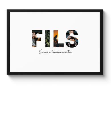 Affiche encadrée – Fils