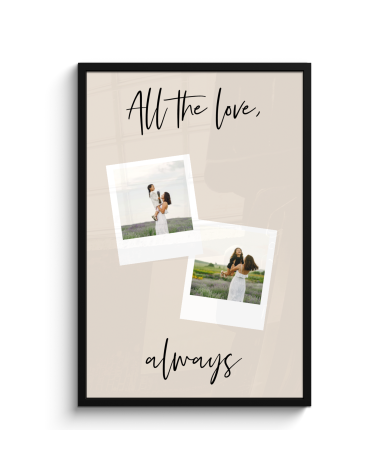 Affiche encadrée - All the love always