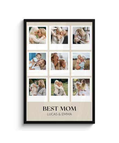 Affiche encadrée - You are the best met 9 photos