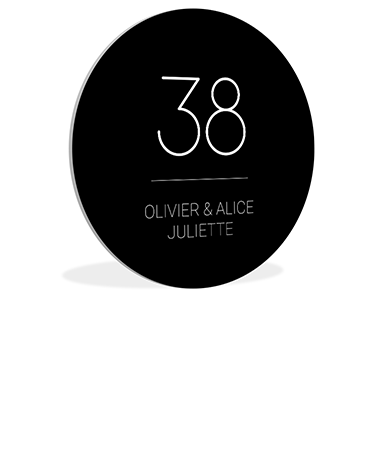 Plaque De Numéro De Maison Aluminium