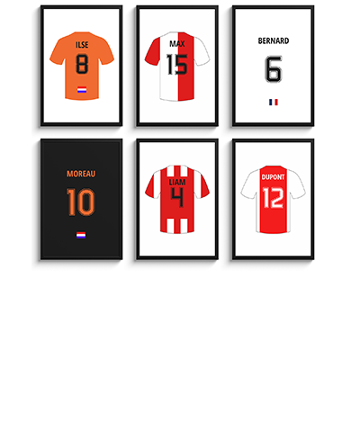 Poster personnalise de foot