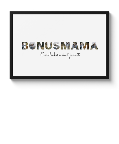 Poster met lijst - Bedankt