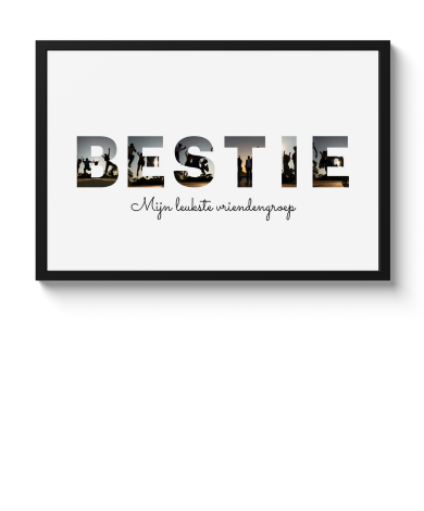 Poster met lijst - Bedankt
