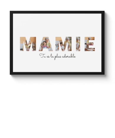 Affiche encadrée pour Mamie