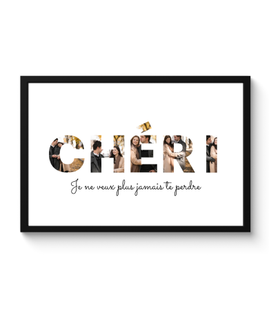 Affiche encadrée - Chéri