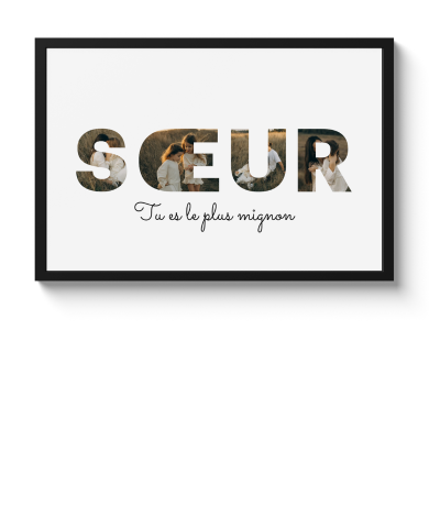 Affiche encadrée - Soeur