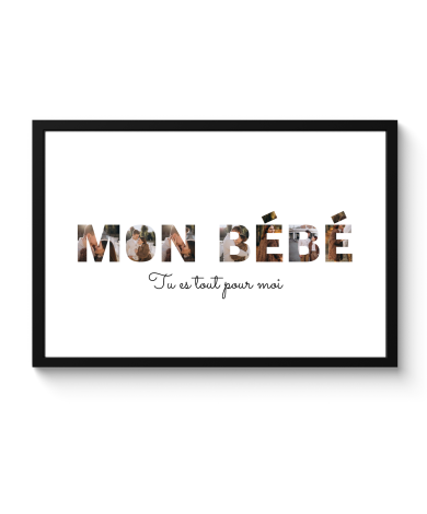 Affiche encadrée - Mon bébé