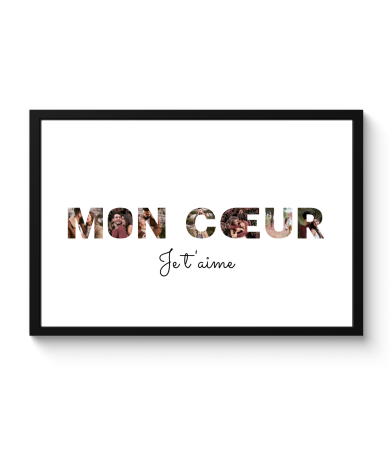 Affiche encadrée - Mon cœur