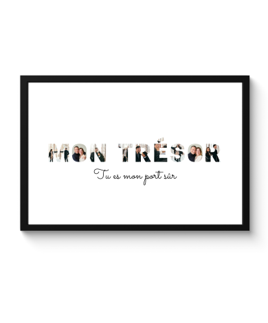Affiche encadrée - Mon trésor
