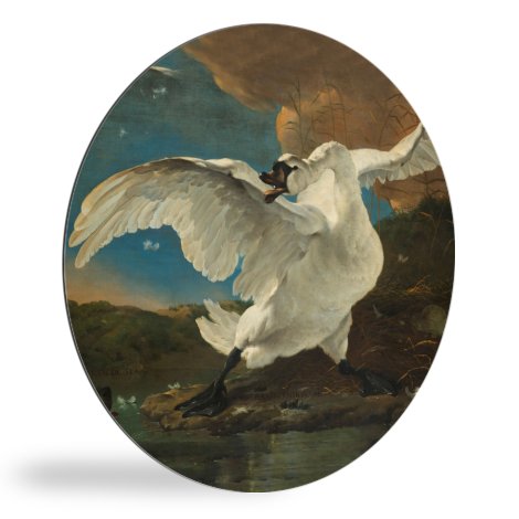 Tableau rond - Le cygne en voie de disparition - Peinture de Jan Asselijn