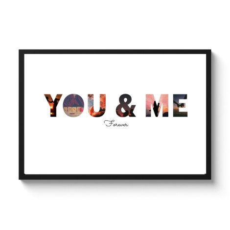 Affiche encadrée – You & Me