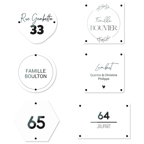 Plaque Numero Maison Plexiglas Transparent - Avec 30% de réduction !