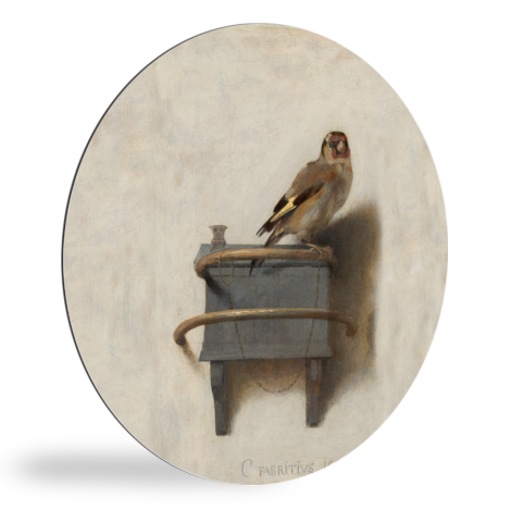 Tableau rond - Chardonneret - Maître ancien - Carel Fabritius