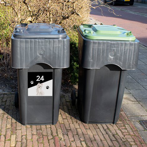 sticker numero de rue pour conteneur poubelle - ref 290123 - Stickers  Autocollants personnalisés