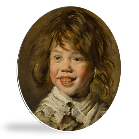 Tableau rond - Garçon qui rit - peinture de Frans Hals