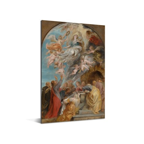 Modello voor de hemelvaart van Maria - Schilderij van Peter Paul Rubens Aluminium