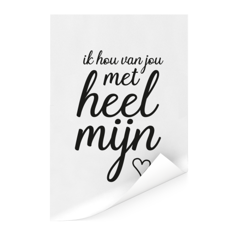 Moederdag - Ik hou van jou met heel mijn hart Poster