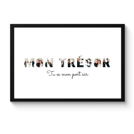 Affiche encadrée - Mon trésor