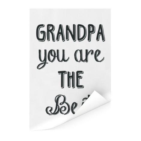 Vaderdag - Grandpa you are the best Poster
