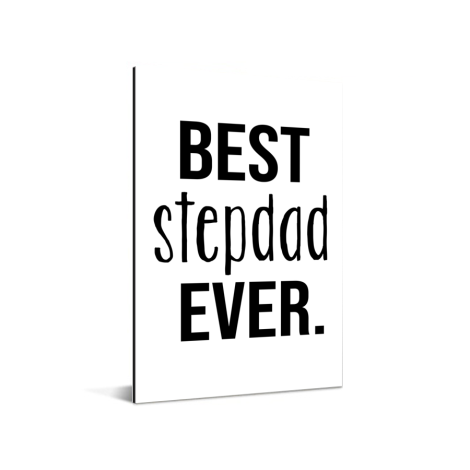 Vaderdag - Best stepdad ever Aluminium