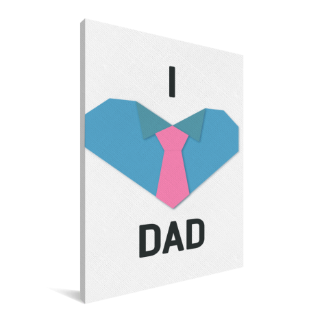 Vaderdag - I love dad Canvas