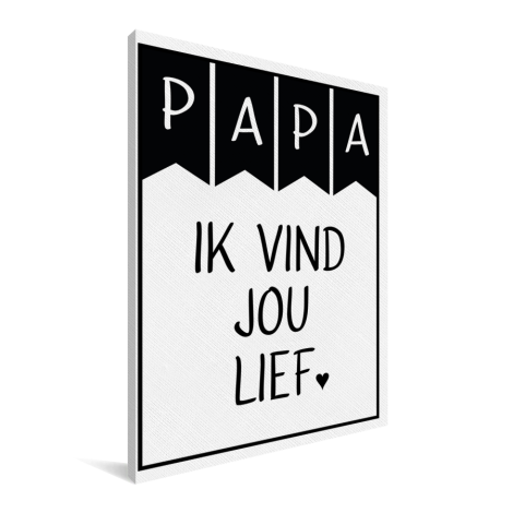 Vaderdag – Papa ik vind jou lief Canvas