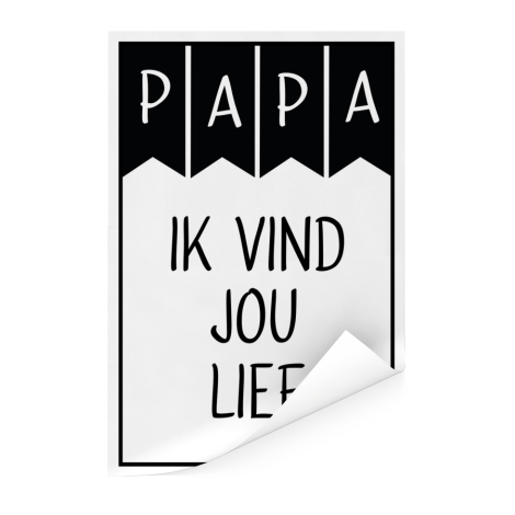 Vaderdag – Papa ik vind jou lief Poster