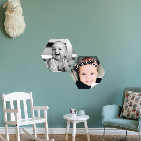 muursticker hexagon kinderkamer