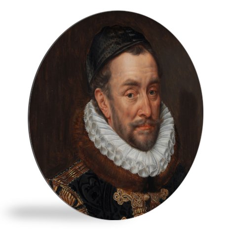 Tableau rond - Guillaume d'Orange - Peinture d'Adriaen Thomasz.