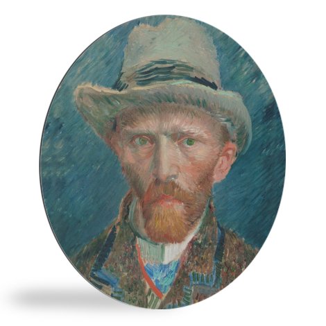 Tableau rond - Autoportrait 1887 - Peinture de Vincent van Gogh
