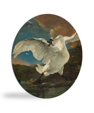 Tableau rond - Le cygne en voie de disparition - Peinture de Jan Asselijn