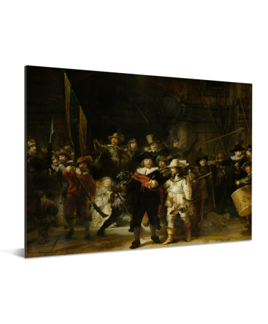 De Nachtwacht - Schilderij van Rembrandt van Rijn Aluminium