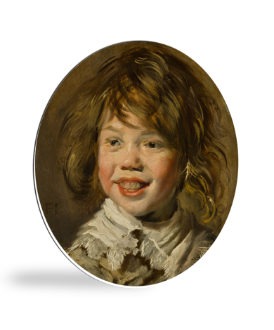 Tableau rond - Garçon qui rit - peinture de Frans Hals
