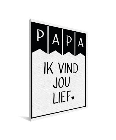 Vaderdag – Papa ik vind jou lief Canvas