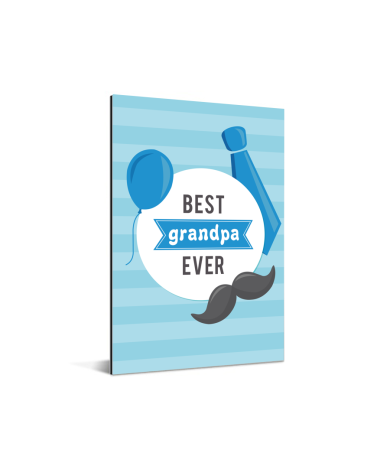 Vaderdag - Best grandpa ever Aluminium