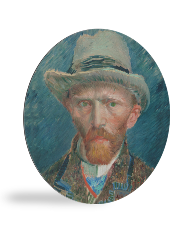 Tableau rond - Autoportrait 1887 - Peinture de Vincent van Gogh