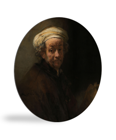 Tableau rond - Autoportrait de l'apôtre Paul - Peinture de Rembrandt van Rijn