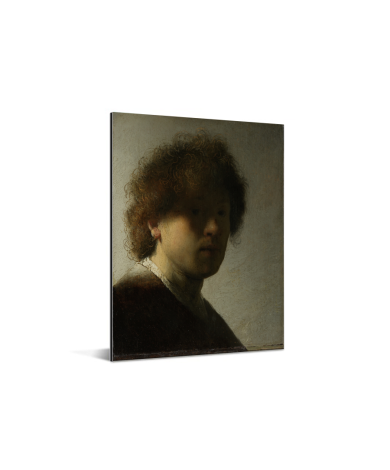 Zelfportret van Rembrandt - Schilderij van Rembrandt van Rijn Aluminium