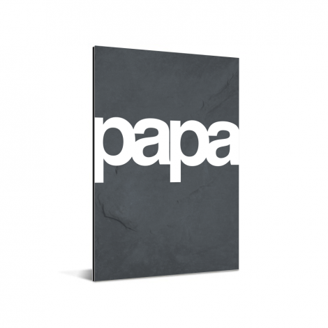 Vaderdag - Tekst en marmer - Papa Aluminium