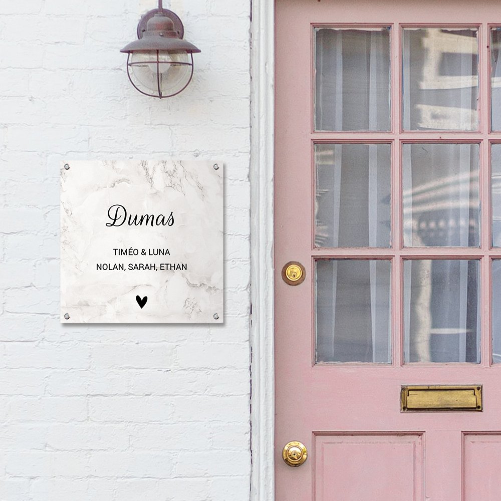 Plaque numéro maison