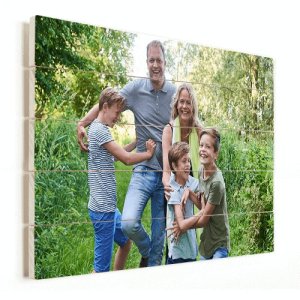 Photo sur planches de bois
