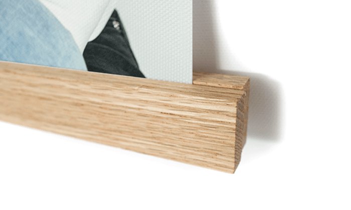 Poster textile avec des lattes ou des b&acirc;tons