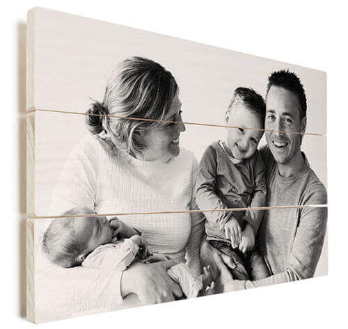 Photo sur planches de bois