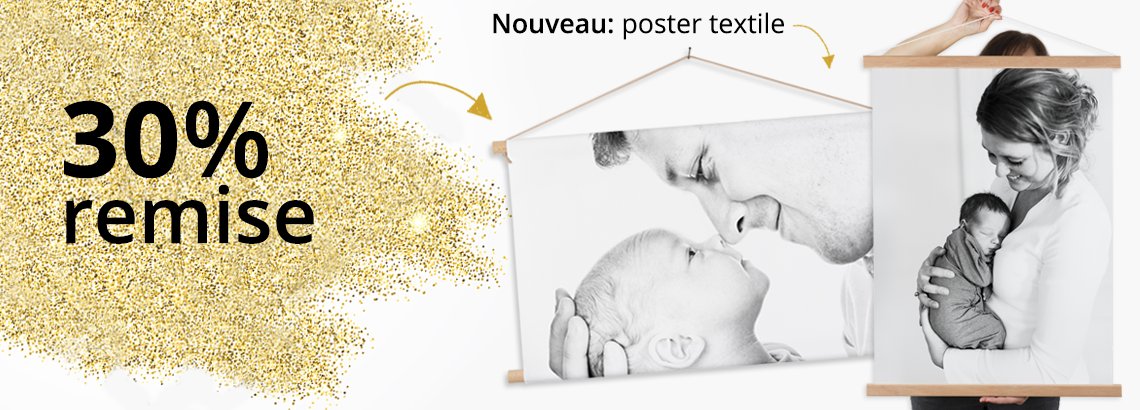 Photo sur poster textile avec de remise