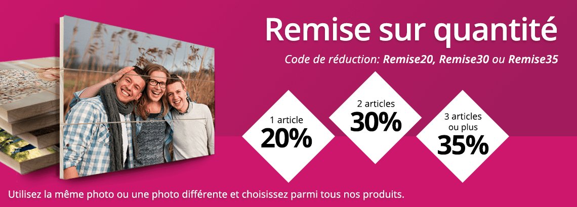 Reduction sur quantité