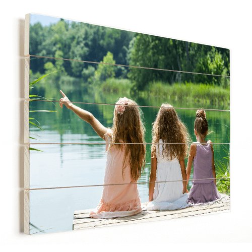 Photo sur bois avec les filles