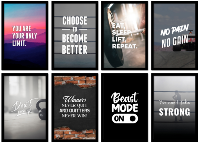 Poster avec cadre Motivation