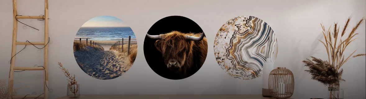 Collections de papier peint rond